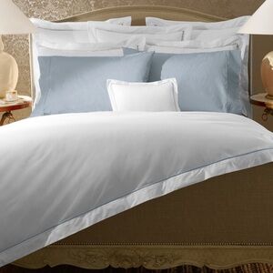 Ralph Lauren Organic Cotton Palmer Twin Flat Sheet Sand Dune NEW